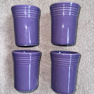 Vintage 1996 Retired Homer Laughlin Lilac Fiesta Juice Cup 60th Anniversary Set